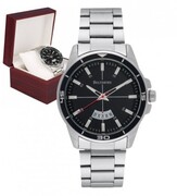 Zegarek męski bransoleta duży solidny z datownikiem marines premium Beltimore BT03