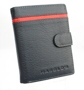 Portfel Męski HAROLD'S Duży Pionowy Z Zapięciem Skóra Naturalna 5545 12,5 x 9 x 2 [cm]