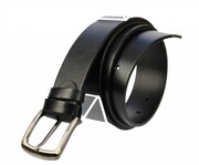 Pasek Skórzany Męski PAS-MAX (PL) Gładki 40 mm CZARNY NADWYMIAR BARDZO DŁUGI XXXL