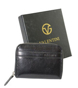 Portfel Skórzany Bułeczka VALENTINI Skóra Licowa Suwak 987 1228 10,5 x 8 x 2 [cm]