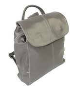 Plecak Skórzany MAGRE (PL) NATALIA Skóra Naturalna Licowa Gładka POPIELATA