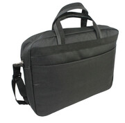 Materiałowa Pozioma Torba Męska Antoszczyk (PL) CZARNA 39 x 28 x 7 [cm]