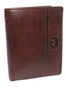 Portfel Męski EL FORREST Skóra Bydlęca Duży Pionowy Bez Zapięcia Jedno Skrzydełko RFID 861 CZEKOLADOWY 13,5 x 10 x 2,5 cm