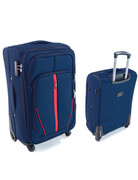 Duża Ekskluzywna Walizka Turystyczna RGL S-020 GRANATOWA 77x48x36 94 Litry London Collection