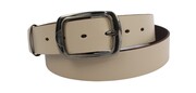 Pasek Skórzany Damski Arucce (PL) Skóra Naturalna EXTRA Gładki 40 mm CAPPUCINO Złota Klamra