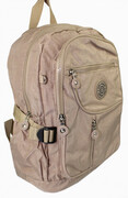 Praktyczny Plecak Wodoodporny Lekki Materiał Kresz BAG STREET 2216 BEŻOWY 35 x 26 x 15 cm