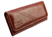 Portfel Damski ANDRUS (PL) Długi Max Klamra Skóra Naturalna Licowa RIFD 19,5 x 10 x 3,5 [cm]