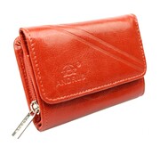 Portfel Damski Skórzany ANDRUS (PL) Skóra Licowa Suwak RIFD 12 x 9 x 3 [cm]