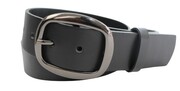 Klamra Do Paska Damskiego Skórzanego Elegancka Bezniklowa 40 mm Ciemne Srebro KD40 WZ1
