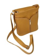 Torebka Skórzana MAGRE (PL) JULKA Mała Listonoszka Skóra Naturalna JASNE TOFFI