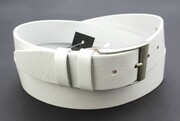 Pasek Skórzany PAS-MAX (PL) Gładki Skóra Licowa EXTRA 40 mm BIAŁY K10