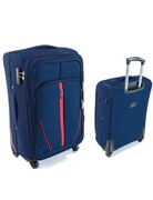 Duża Ekskluzywna Walizka Turystyczna RGL S-020 GRANATOWA 77x48x36 94 Litry London Collection