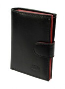 Portfel Skórzany ELKOR (PL) Skóra Licowa Średni Pionowy Z Zapięciem Dwa Skrzydełka EL125 KOLOROWY 12 x 9 x 2 [cm]