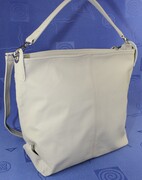 Torebka Skórzana Magre (PL) Skóra Naturalna FIONA JASNY POPIELATY