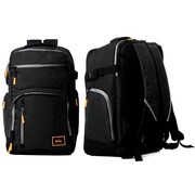 Wytrzymały Plecak Podróżny RGL PL01 CZARNO SZARY 40 x 30 x 20 [cm] 24 Litry do samolotu WIZZAIR