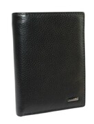 Elegancki Portfel Męski Skórzany NICOLAS 1003 Skóra Licowa Duży Pionowy Bez Zapięcia Na Magnes Suwak Na Bilon 13,5 x 10 x 2 [cm]