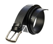 Pasek Skórzany Męski PAS-MAX (PL) Gładki 40 mm CZARNY NADWYMIAR BARDZO DŁUGI XXXL