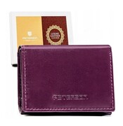 Portfel Skórzany Peterson Skóra Licowa Mały Poziomy - Sakiewka PTN-86 9 x 7 x 2 [cm]