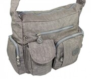 Stylowa Pozioma Torba Średnia Na Ramię Bag Street NR 2219 SZARY