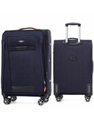 Mała Ekskluzywna Walizka Turystyczna RGL S-030 ZIELONA 55x41x21 34 Litry Rejkiavik Collection