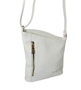 Torebka Skórzana Jennifer Jones Listonoszka Skóra Włoska JJ3107 BIAŁA 21 x 23 x 7 [cm]