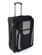 Średnia Ekskluzywna Walizka Turystyczna RGL 1003 CZARNO-SZARA 67 x 43 x 34 59 Litrów Berlin Collection