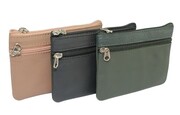 Etui Na Klucze Skórzane Polska Galanteria (PL) Skóra Naturalna Trzy Zamki Na Jeden Komplet Kluczy 34803 12 x 8,5 x 1 [cm]