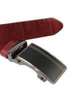 Wizytowy Pasek Skórzany 35 mm BEZ KLAMRY Dla Pełnej Klamry AUTOMAT/SAMOZACISK Garnitur PASZ35/ CZEREŚNIOWY K61 XXL NADWYMIAR