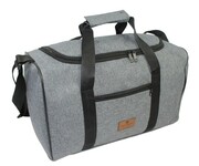 Solidna Mała Torba Podróżna Na Siłownie PETERSON TBP-6 SZARA 40 x 24 x 21 [cm]