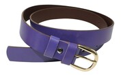 Pasek Damski Skórzany Gładki COMPLEX (PL) 30 mm FIOLETOWY