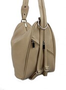 Plecak Skórzany ELKOR (PL) Jowita De Luxe Skóra Naturalna Licowa KAWA Z MLEKIEM