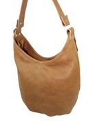 Torebka Skórzana Magre (PL) Skóra Naturalna Licowa Tatiana JASNY KARMELOWY Tekstura