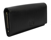 Portfel Damski Skórzany El Forest (PL) Klamra Wewnątrz Skóra Bydlęca 919 67 RFID CZARNY 16,5 x 9 x 3 [cm]