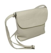 Torebka Skórzana MAGRE (PL) LIDKA Średnia Listonoszka Skóra Naturalna JASNA KREMOWA