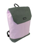Stylowy i Elegancki Plecak Jennifer Jones 4098 SZARO - FIOLETOWY 40 x 35 x 12 [cm]