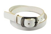 Pasek Damski Skórzany CEZ-MAR (PL) Skóra Licowa EXTRA 30 mm BIAŁY
