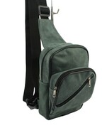 Torba Skórzana Na Ramię Nerka Barkówka Noszona Na Skos GRETOS (PL) MORSKA Praktyczna I Wygodna 27 x 17 x 5 [cm]