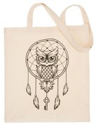 Bawełniana Torba Na Ramię Wzór SOWA 40 x 38 [cm]