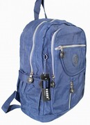 Praktyczny Plecak Wodoodporny Lekki Materiał Kresz BAG STREET 2216 GRANATOWY 35 x 26 x 15 cm