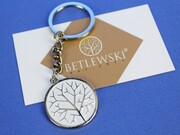 Brelok Na Klucze BETLEWSKI Biały Ze Zdobieniem