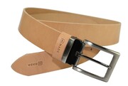 Pasek Skórzany Męski HADA (PL) Gładki Klamra Nowoczesna 40 mm Skóra Naturalna JUCHT LICÓWKA
