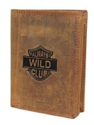 Portfel Męski Skórzany ALWAYS WILD Skóra Licowa Duży Pionowy RFID AW-N4-GHD/5398 BRĄZOWY 13 x 10 x 2 [cm]