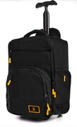 Solidna Poręczna Torba Podróżna Na kółkach Do Samolotu WIZZAIR RGL PL19 CZARNA 40 x 30 x 20 [cm]