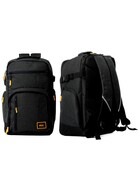 Wytrzymały Plecak Podróżny RGL PL01 CZARNY 40 x 30 x 20 [cm] 24 Litry do samolotu WIZZAIR