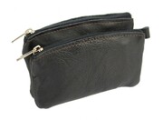 Etui Na Klucze Podwójne Portfelik Kluczówka POLSKA GALANTERIA (PL) Skóra Naturalna Na Jeden Komplet Kluczy 12 x 8 x 2,5 [cm]