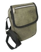 Skórzana Torba Męska Skóra Naturalna Antoszczyk (PL) DeLuxe Z Klapką OLIWKOWA 26 x 20 x 5 [cm]