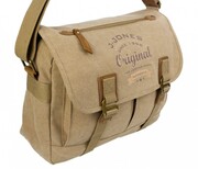 Stylowa Pozioma Torba Średnia Na Ramię JENNIFER JONES CANVAS Z Elementami Skórzanymi SŁOMIANY JJ4555-2