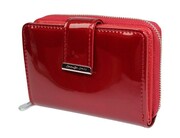 Portfel Damski Skóra Naturalna JENNIFER JONES Średni Z Suwakiem Piórnik Lakierowany JJ5198-12 12,5 x 8,5 x 3 [cm]