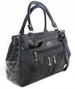 Torebka Skórzana CONVEY (PL) 0074 Torebka Klasyczna Listonoszka Skóra Cielęca CZARNA 33 x 23 x 11 [cm]