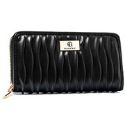 Portfel Damski Skóra Włoska Rovicky (PL) Duży Z Metalowym Suwakiem Piórnik PU R-PFF-01 19,5 x 10,5 x 2 [cm]